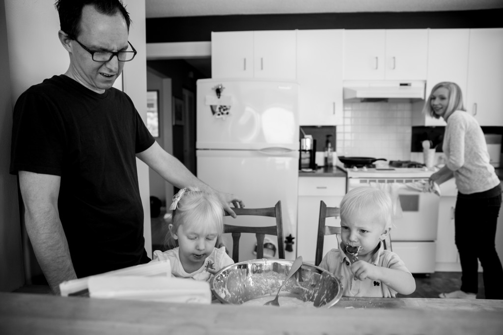 Documentary family photography kelowna, yucky dad