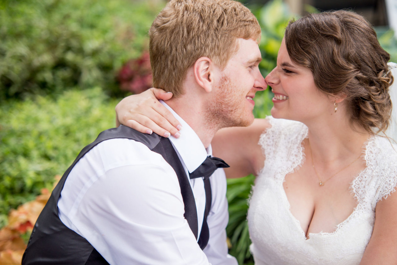 Nanaimo & Vancouver Island Wedding Photographer | Couple touching noses